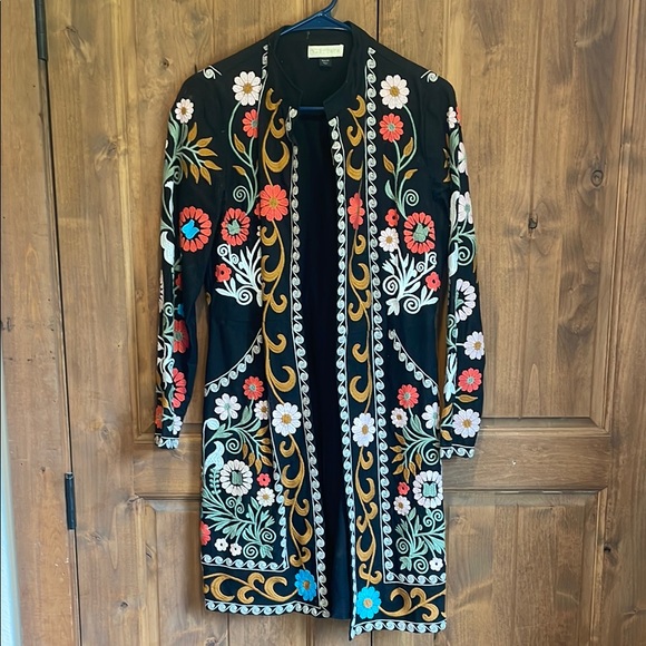 Ruby Yaya Floral Embroidered Black jacket - Picture 1 of 6